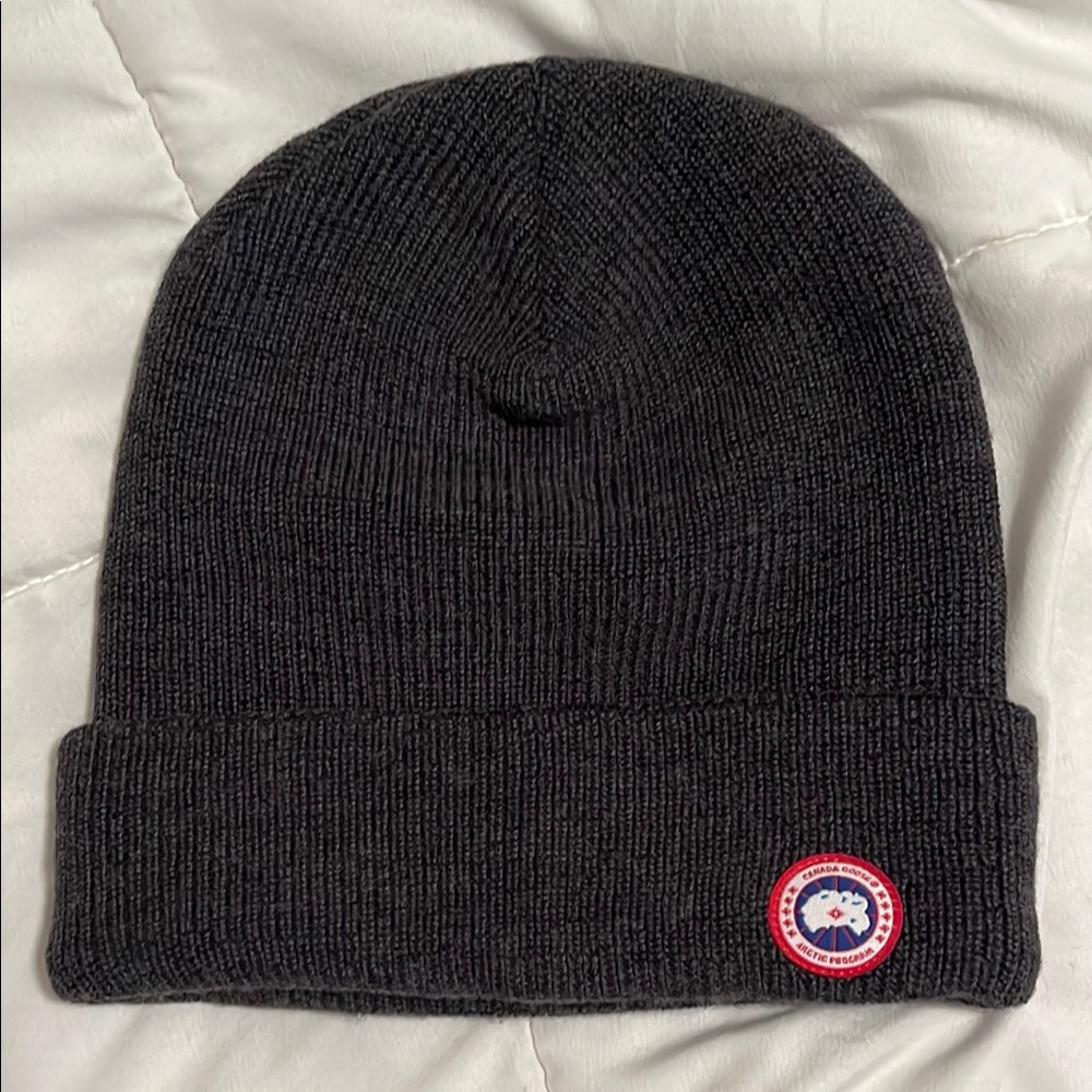 Gray Canada Goose beanie/hat Unisex